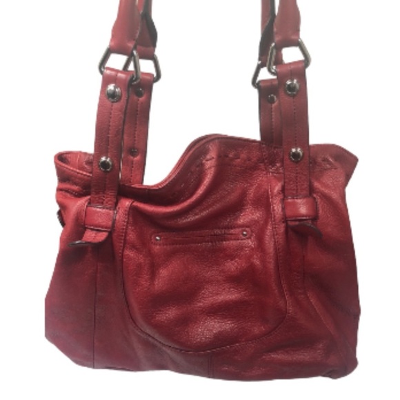 B Makousky red soft leather bag - Picture 3 of 16